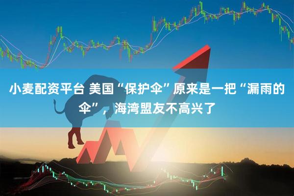 小麦配资平台 美国“保护伞”原来是一把“漏雨的伞”，海湾盟友不高兴了