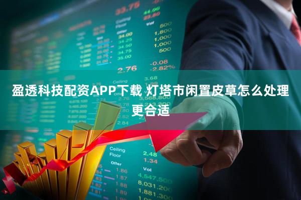 盈透科技配资APP下载 灯塔市闲置皮草怎么处理更合适